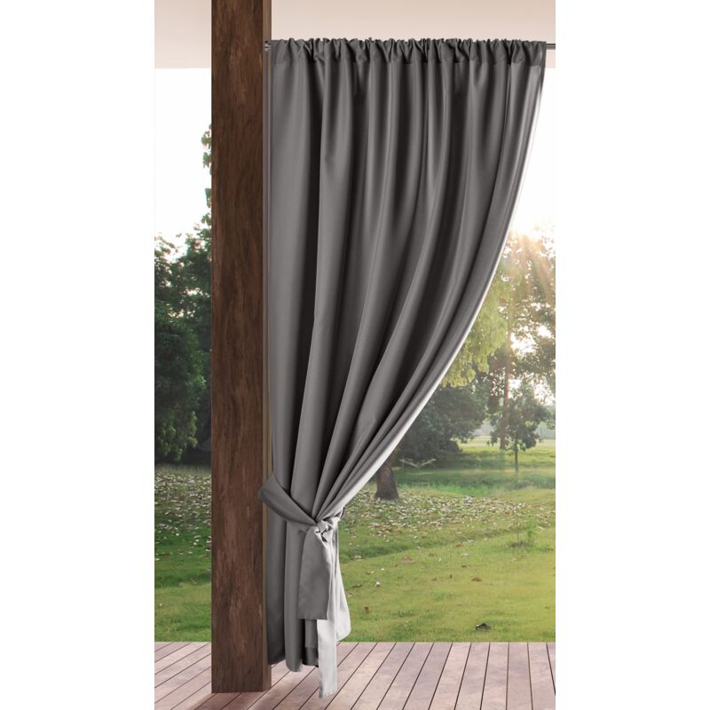 foto del prodotto eurofirany garden tenda per esterni con tasca per asta 1 pezzo. tende impermeabili per terazze, tenda per gazebo pergolata patio balcone,