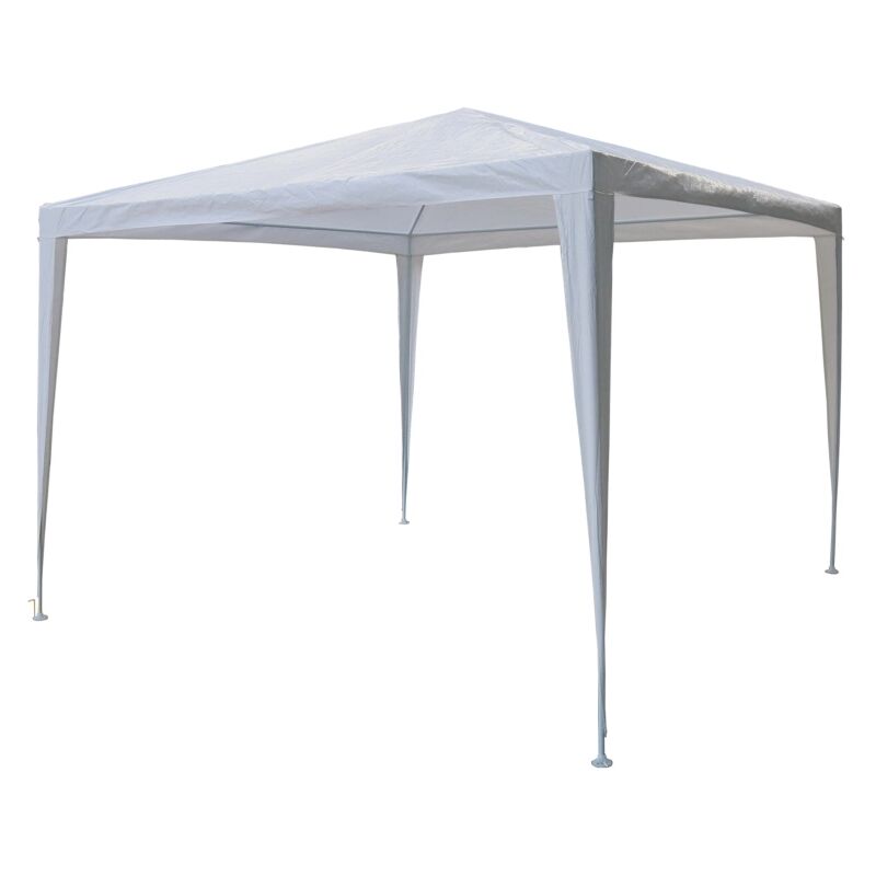 foto del prodotto eurogarden gazebo da esterno in acciaio bianco 3x3 m