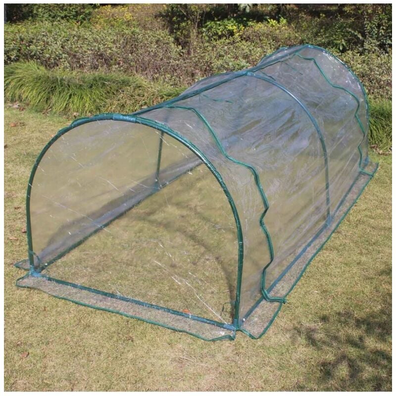 foto del prodotto eurogarden serra a tunnel anna in acciaio e pvc 200x100x80 cm
