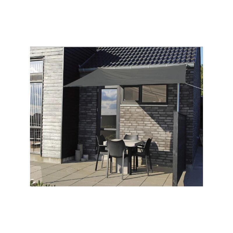 foto del prodotto eurogarden telo parasole quadrato in poliestere grigio 3x3 m