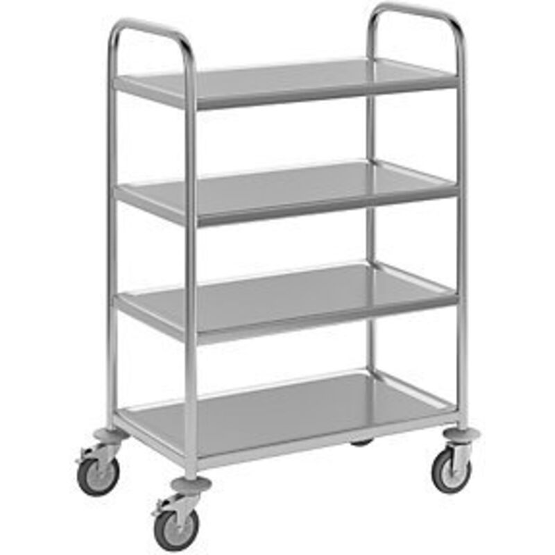 foto del prodotto eurokraft basic carrello di servizio in acciaio inox 4