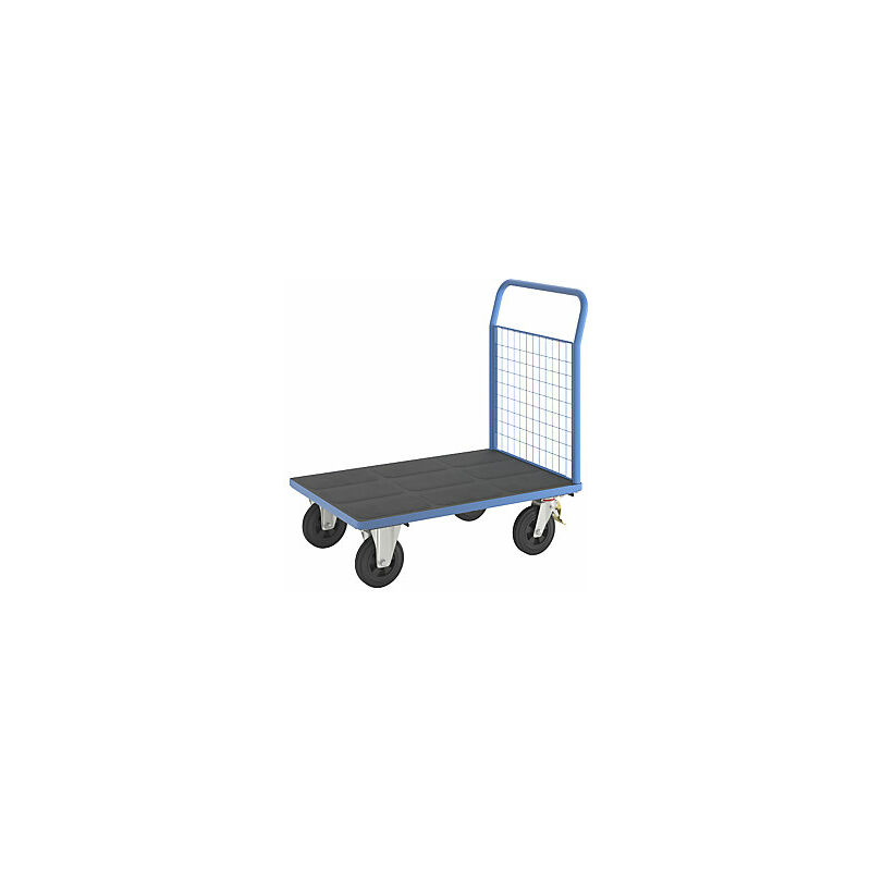 foto del prodotto eurokraft pro carrello a pianale 1 sponda alta in griglia su