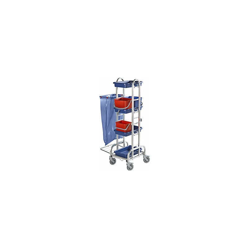foto del prodotto eurokraft pro carrello per pulizie in acciaio inox con 2