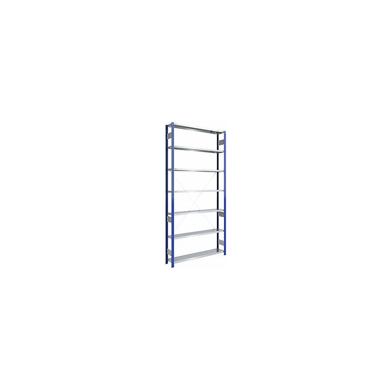 foto del prodotto eurokraft pro scaffale a innesto per magazzino montanti blu