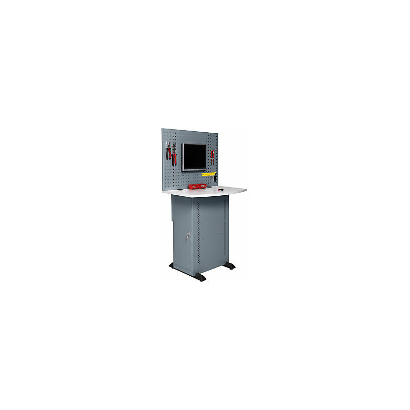 foto del prodotto eurokraftbasic eurokraft basic armadio per computer con piano di lavoro e