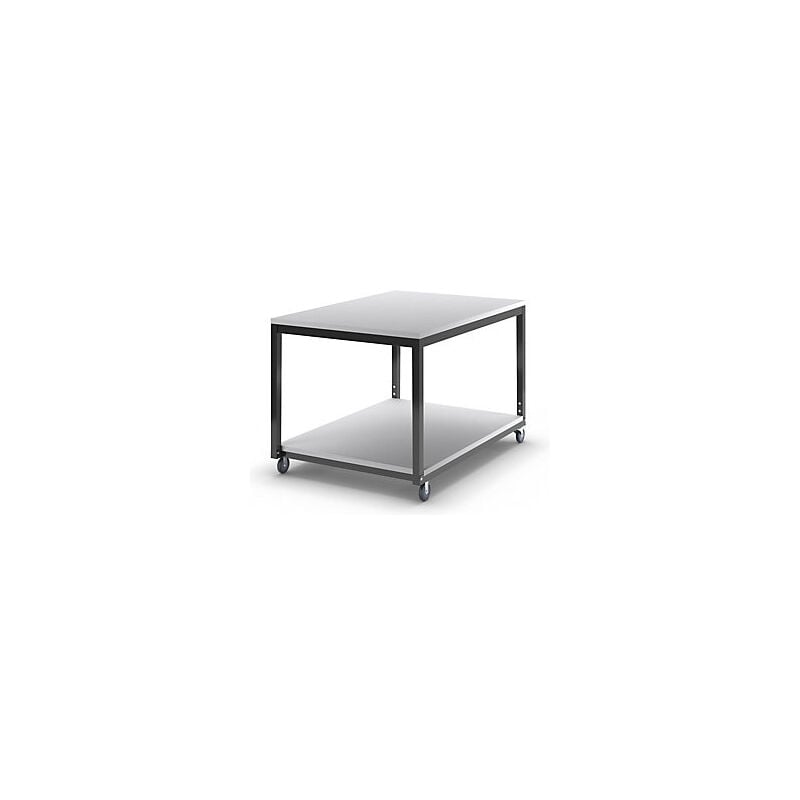foto del prodotto eurokraftbasic eurokraft basic carrello di servizio con 2 ripiani regolabili