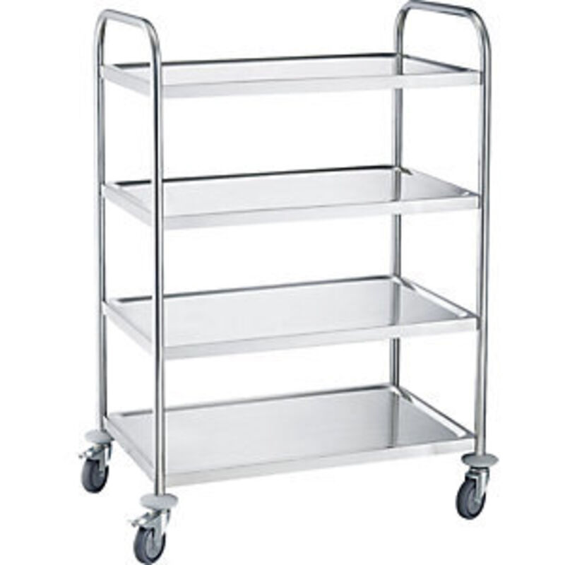 foto del prodotto eurokraftbasic eurokraft basic carrello di servizio in acciaio inox 4
