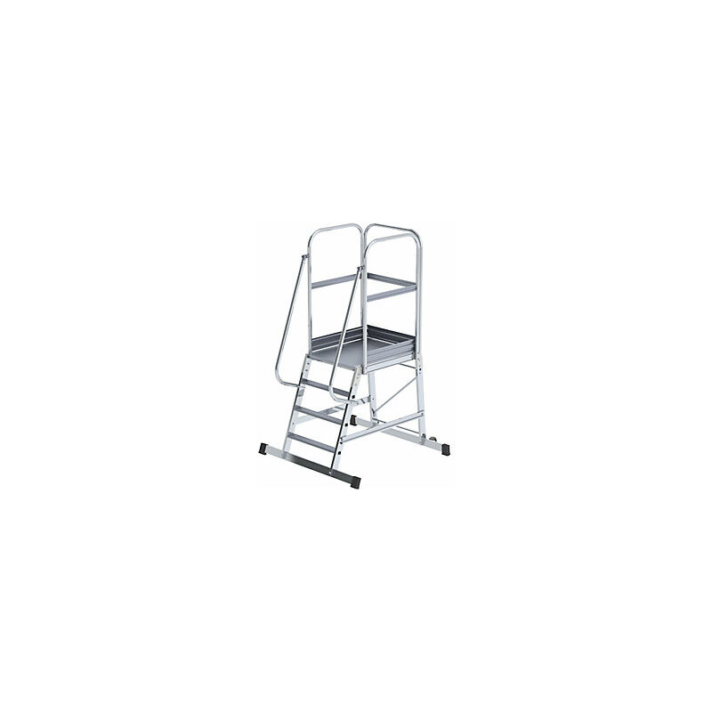 foto del prodotto eurokraftpro eurokraft pro scala a palchetto in alluminio con salita da un