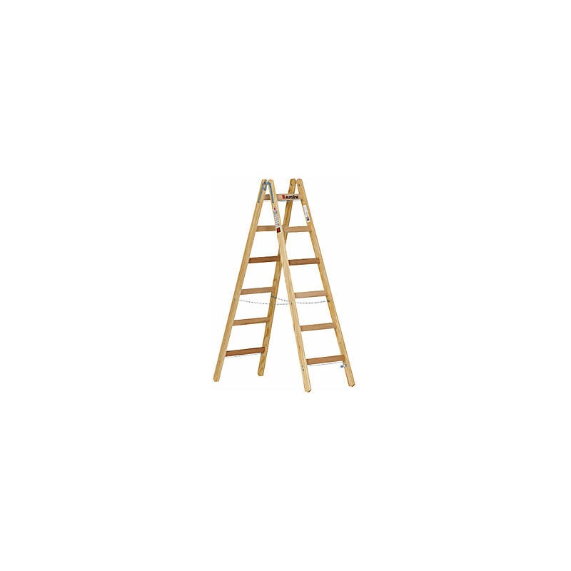 foto del prodotto euroline scala a libro con pioli in legno con gancio per