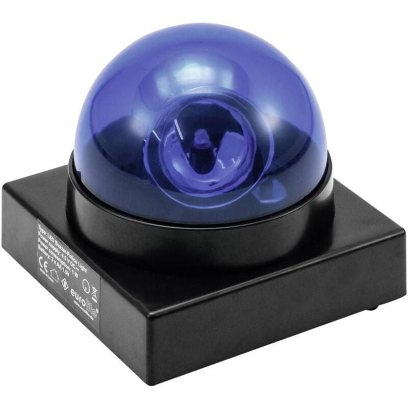 foto del prodotto eurolite 50603650 led monocolore lampeggiante della polizia 1 w blu numero di lampadine 1