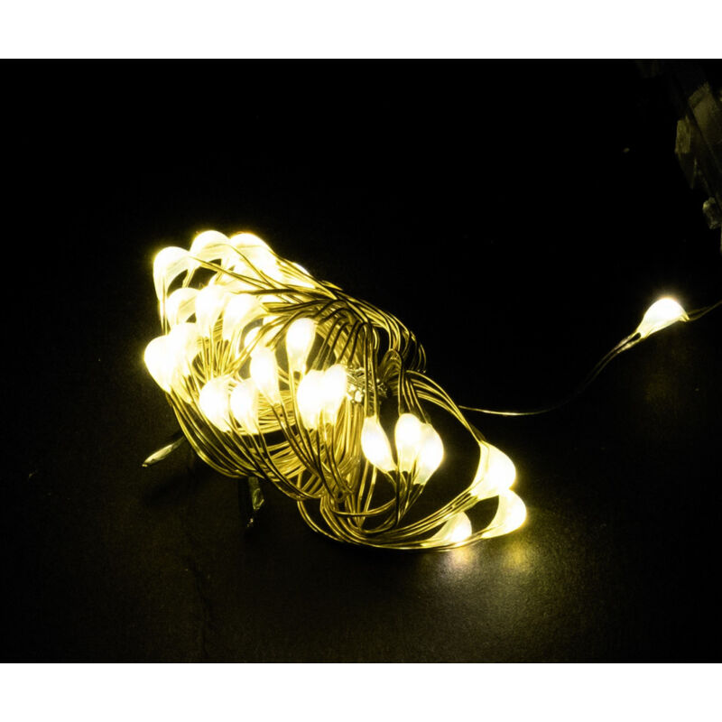 foto del prodotto euronatale 20 microled bianco caldo mt.1.90 0,15 batteria incluse int blister decorazione di natale