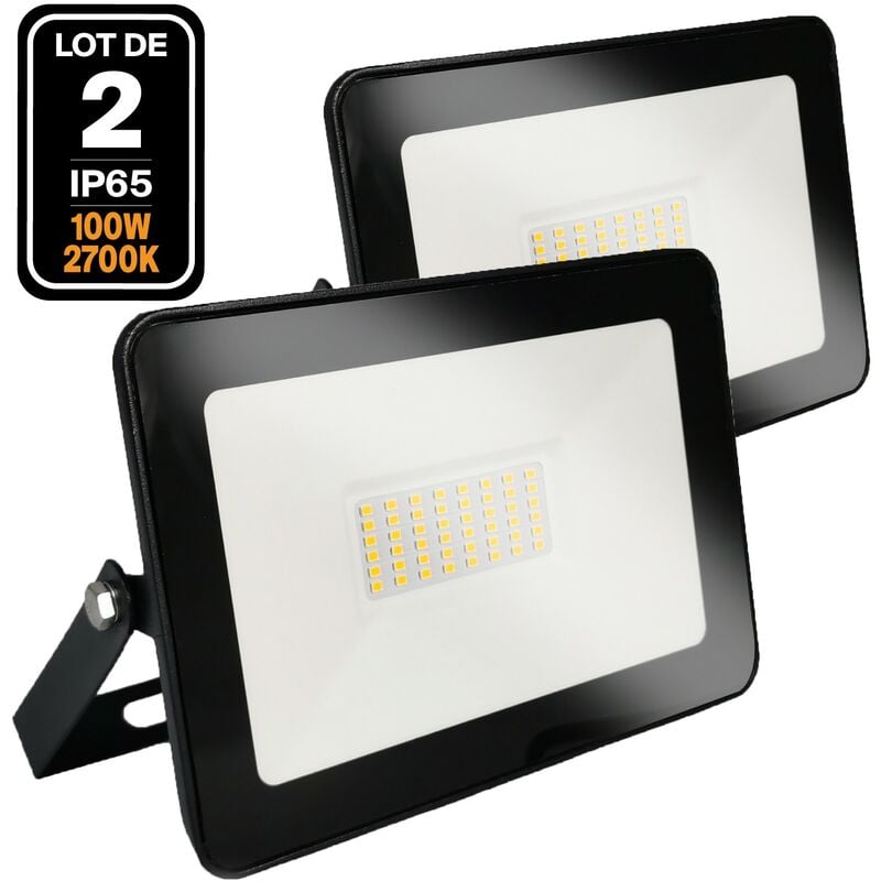 foto del prodotto europalamp 2 x 100w led ipad proiettori bianco caldo 3000k alta luminosit 