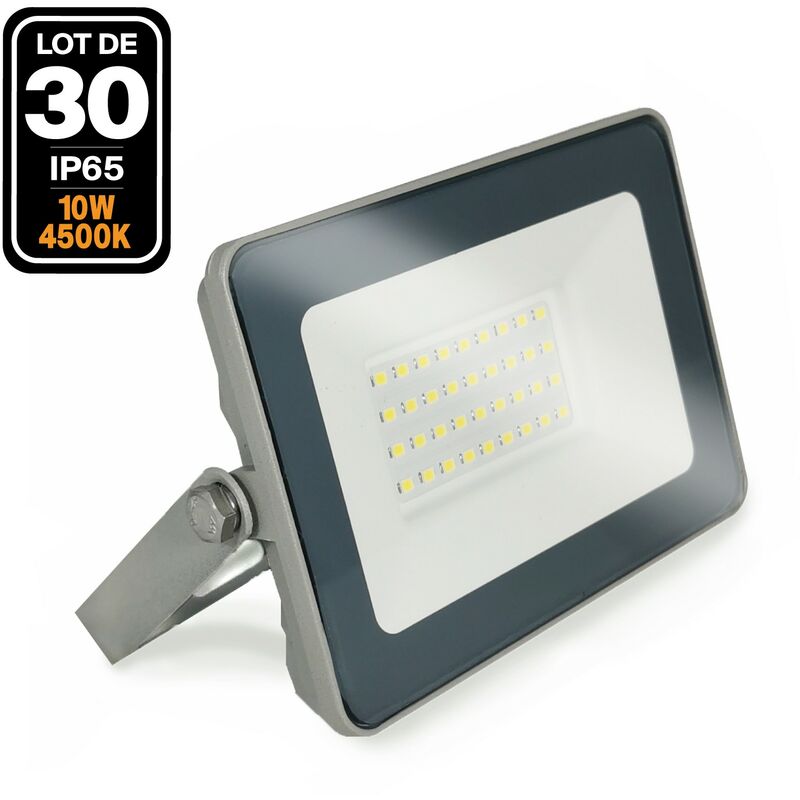 foto del prodotto europalamp 30 proiettori 10w led proline 4000k ad alta luminosit 