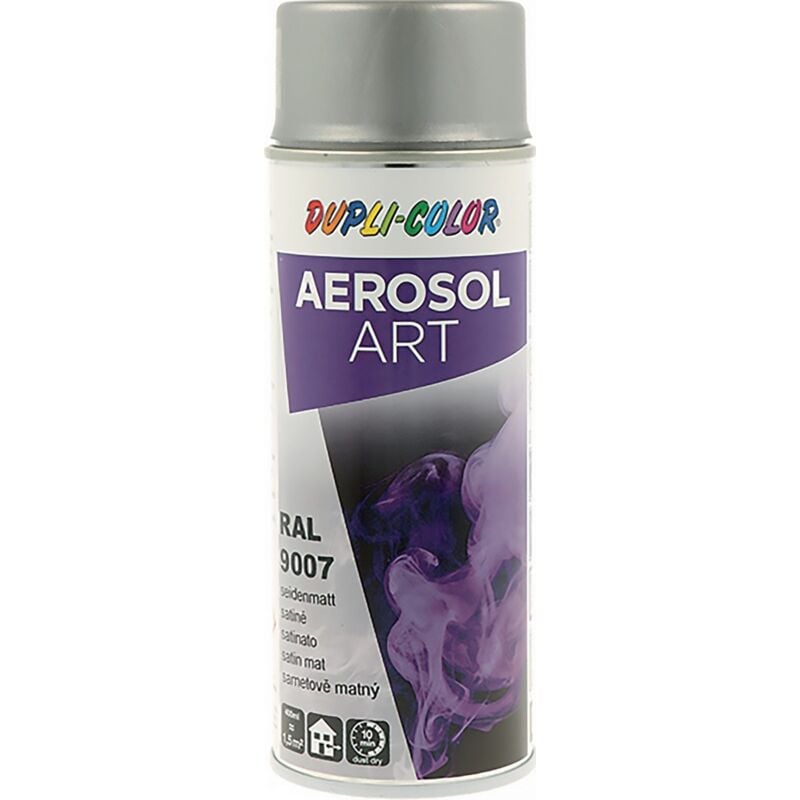 foto del prodotto european aerosols vernice spray aerosol art grigio alluminio satinato ral 9007 400 ml b confezione da 6 