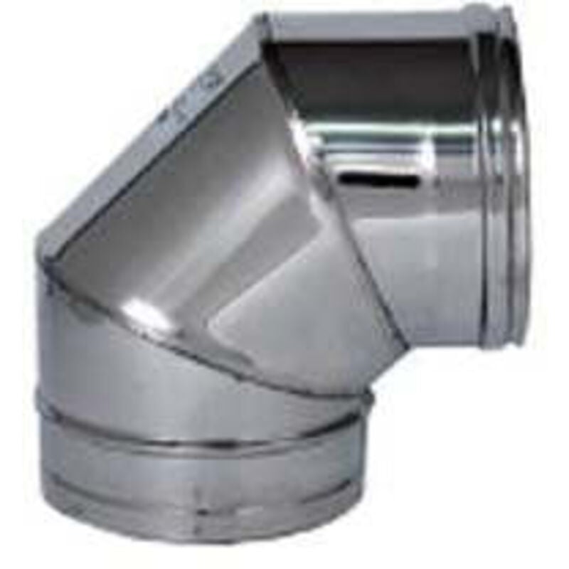 foto del prodotto europrofil - gomito a 90 acciaio inox aisi 304 monoparete spessore mm.0,5 - mm.140