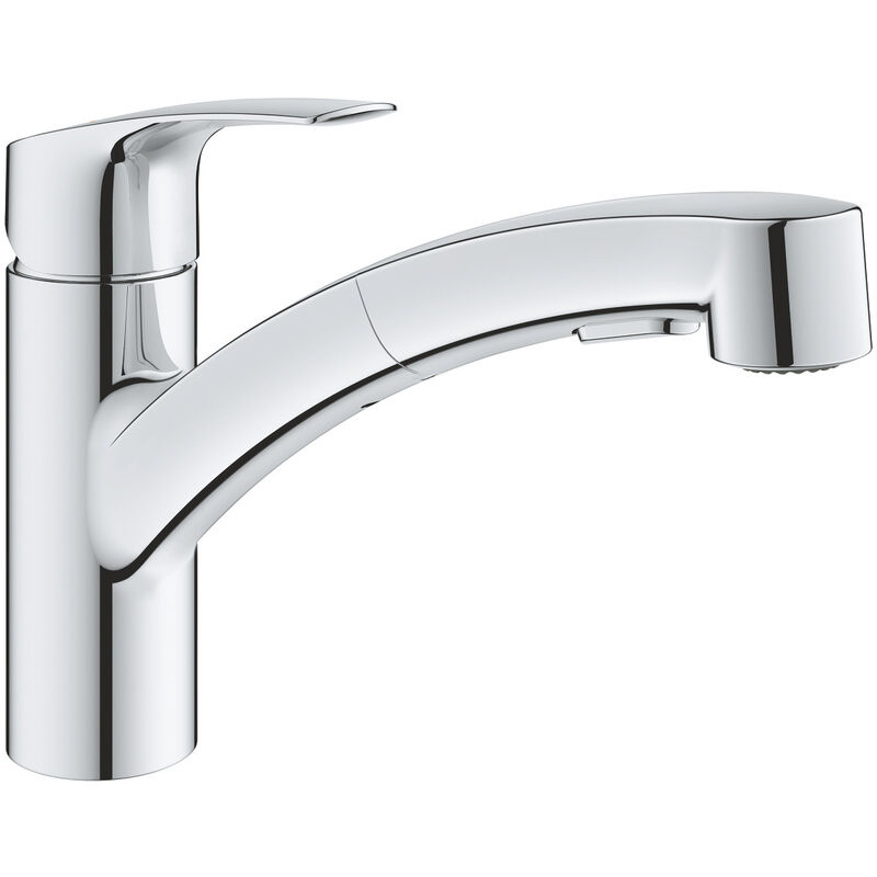 foto del prodotto eurosmart, miscelatore monocomando lavello con doccetta, cromato 30305000 grohe