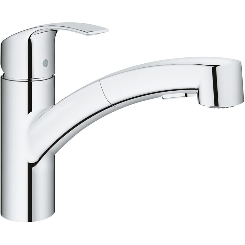 foto del prodotto eurosmart miscelatore monocomando per lavello con doccetta, cromo 30305001 - grohe