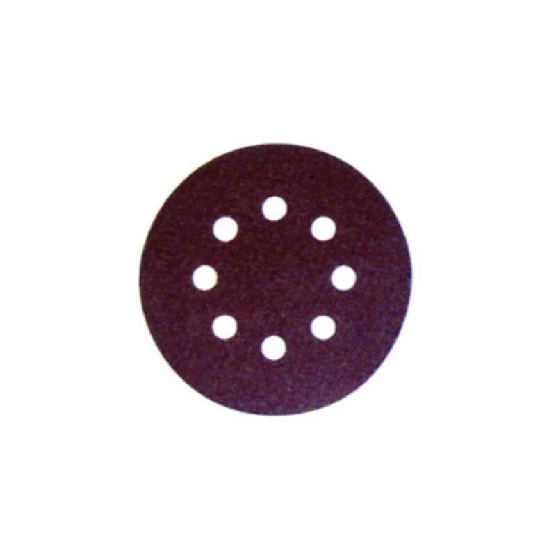 foto del prodotto eurostore07 - 10 dischi carta abrasiva forata con velcro per rotorbitali ø mm.125 - grana 180