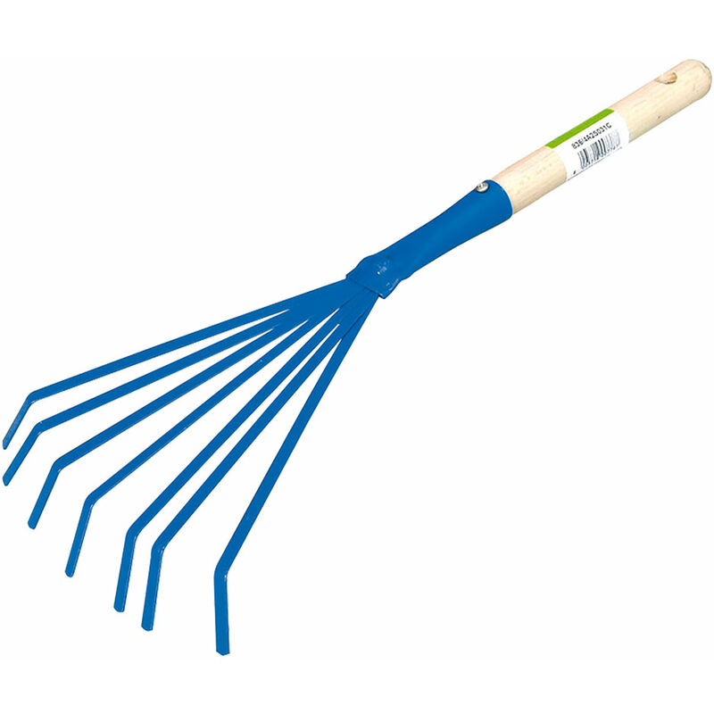 foto del prodotto eurostore07 agef scopetta da giardino 17x17x39,5 cm. 8 denti con manico df 6102290