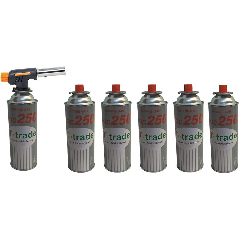 foto del prodotto eurostore07 cannele mini bruciatore caramellatore 6 bombolette gas da 250 gr l una