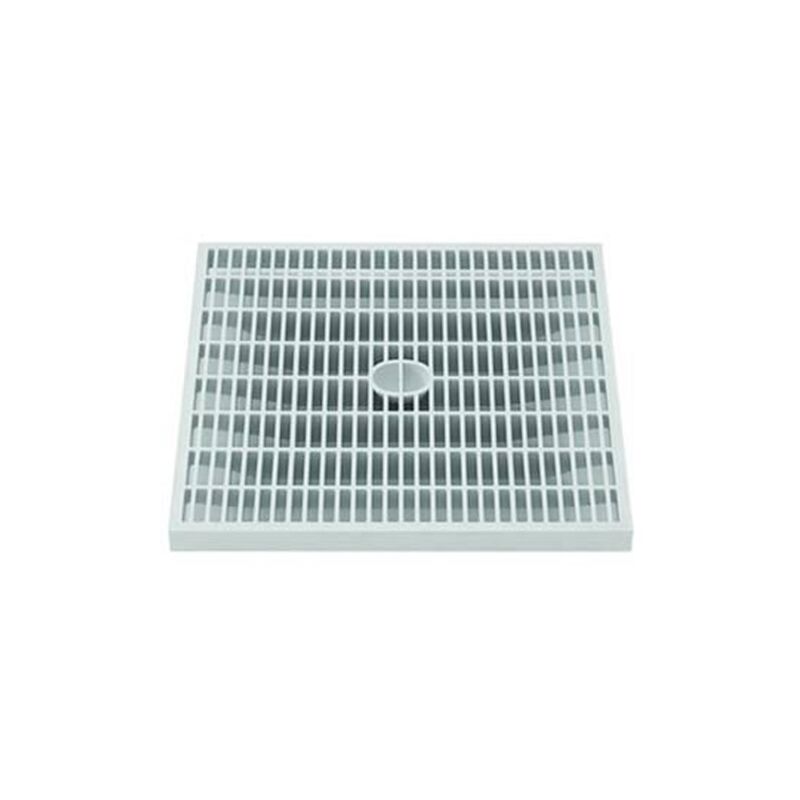 foto del prodotto eurostore07 chiusino grigliato per pozzetto in pp copolimero grigio chiaro cm.30x30