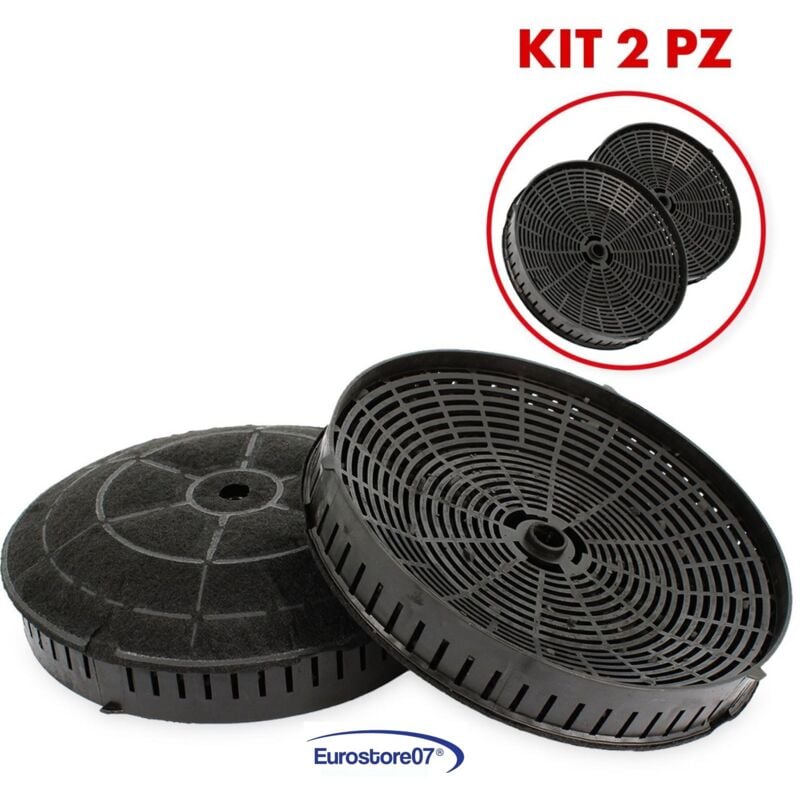 foto del prodotto eurostore07 coppia filtro cappa ai carboni attivi type 57 per whirlpool rex elica samsung