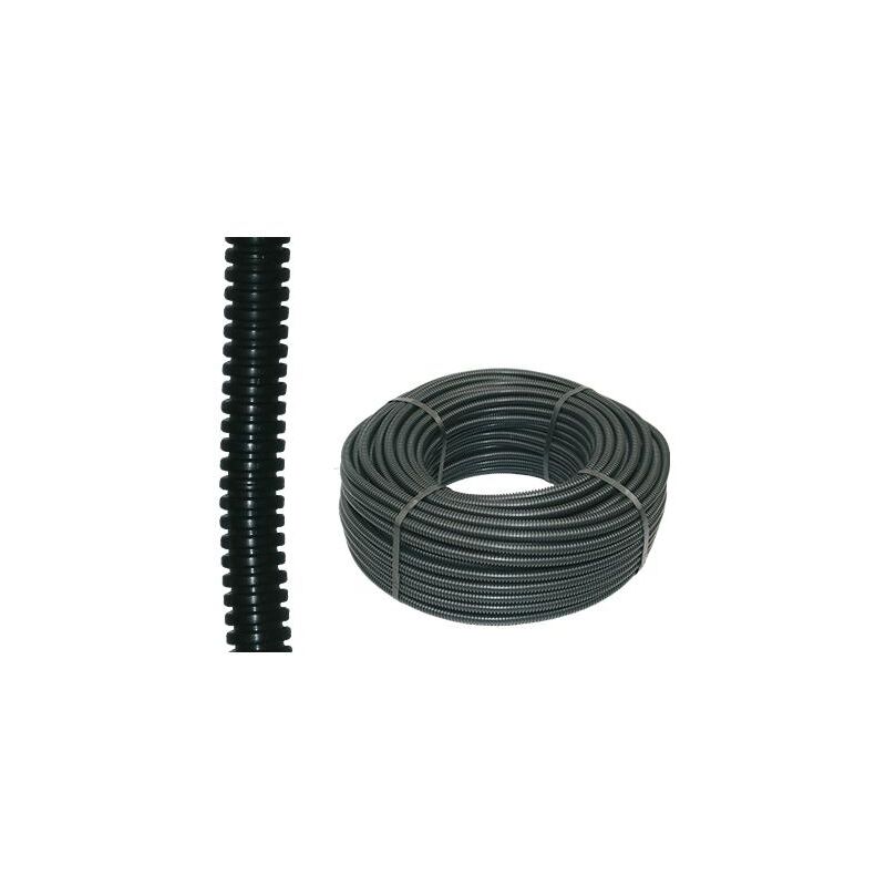 foto del prodotto eurostore07 corrugato nero c tirafilo d.20 rt.25 mt.