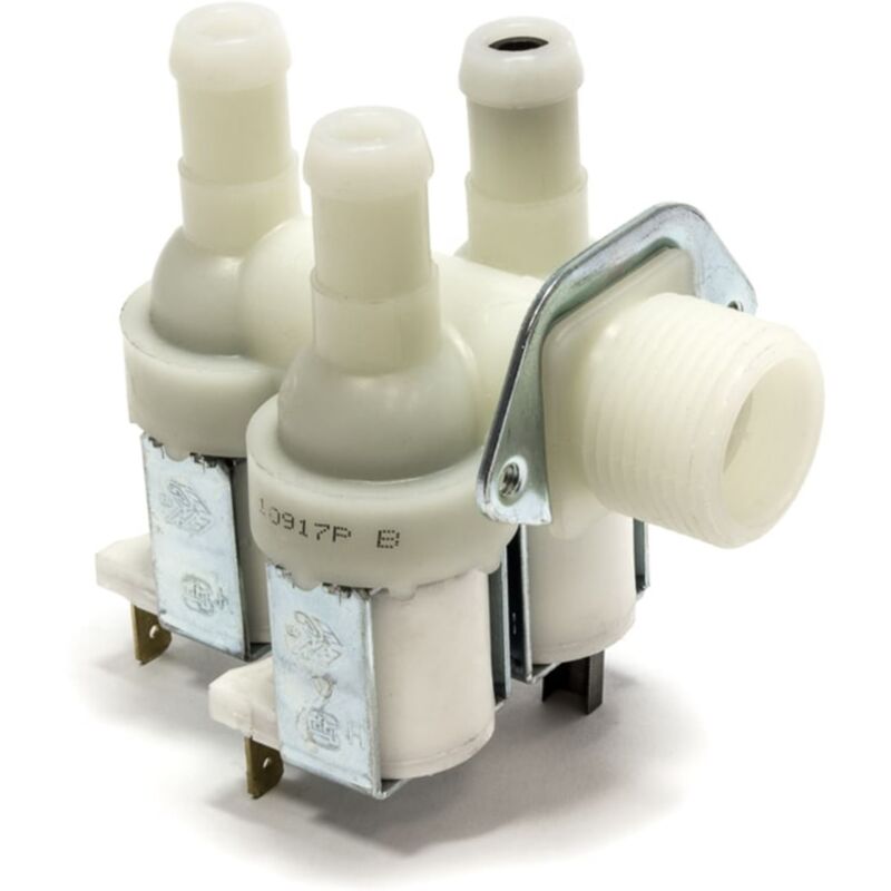 foto del prodotto eurostore07 elettrovalvola 3 vie 90 lavatrice bosch miele 01987730 siemens uscita 15 mm