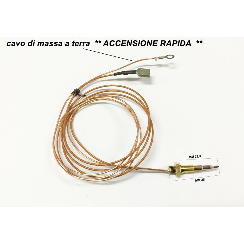 foto del prodotto eurostore07 glem gas foster rex electrolux zanussi aeg termocoppia cucina gas cavo da 85 mm