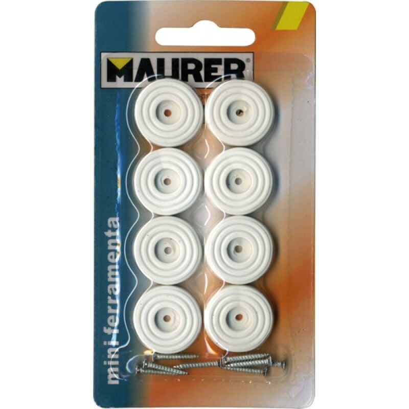 foto del prodotto eurostore07 gommini sottosedia con viti bianco one price maurer cf. blister 8pz