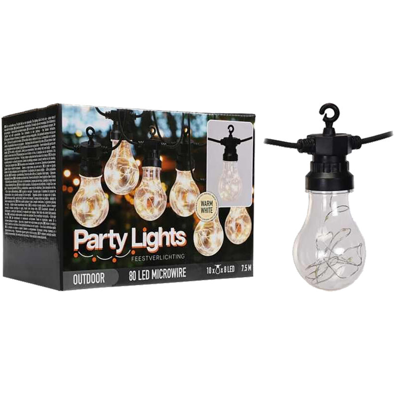 foto del prodotto eurostore07 luminaria party cavo mt.7,5 10 portalampade e27 df 8087223