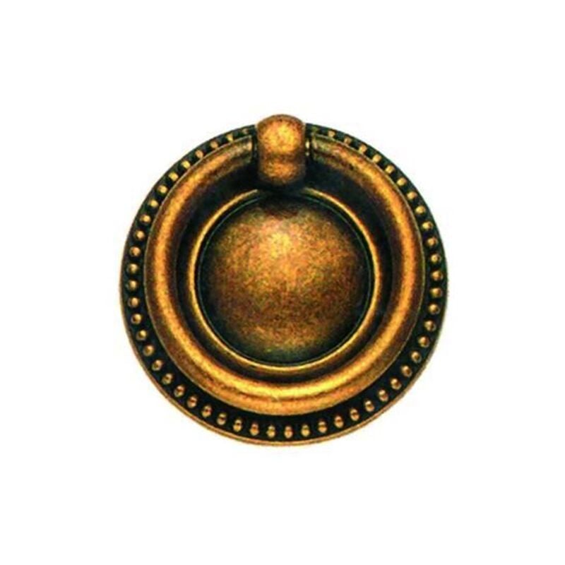 foto del prodotto eurostore07 maniglie ad anello snodate base tonda mod.12212 ottone anticato fer 211376 pz 5
