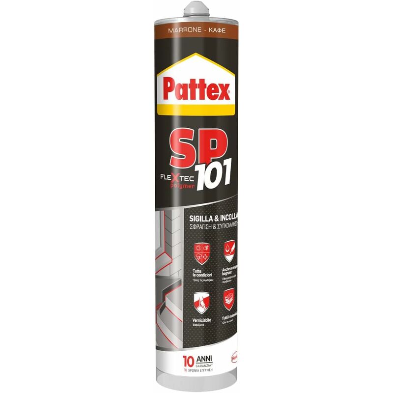 foto del prodotto eurostore07 pattex sigillante sp ml.280 marrone in cartuccia per tutti i materiali pz 2
