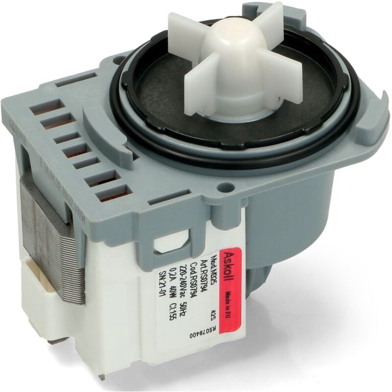 foto del prodotto eurostore07 pompa scarico lavatrice electrolux rex aeg zanussi 1322082015 candy p 256