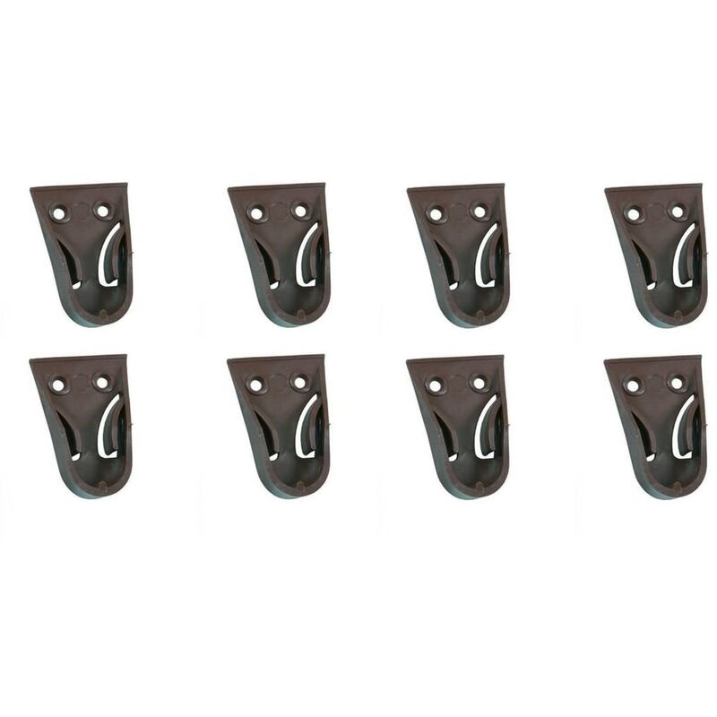 foto del prodotto eurostore07 reggitubo laterale marrone per armadio in plastica per tubo mm 18 pz 8