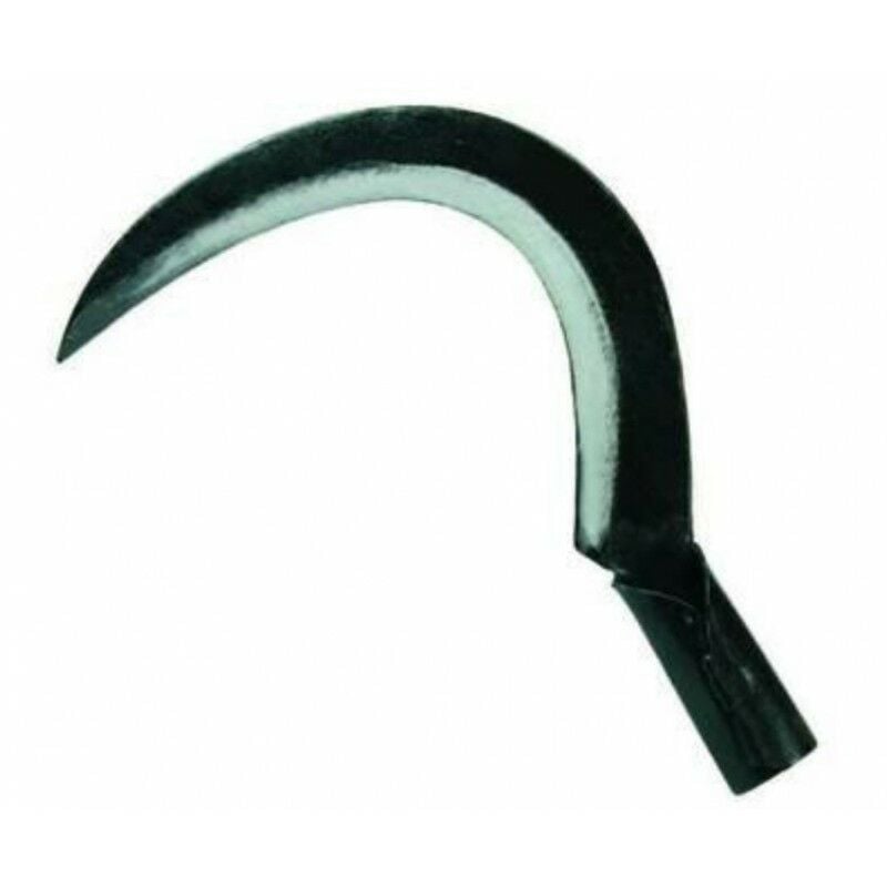 foto del prodotto eurostore07 roncola mezza luna manico ferro a tubo in acciaio forgiato lama mm.390 fer 23283