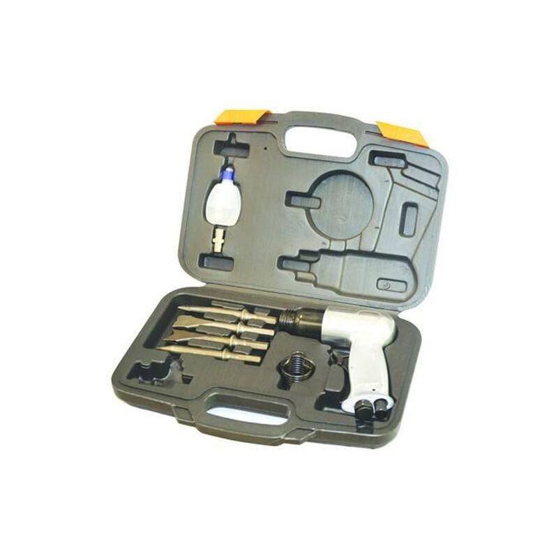 foto del prodotto eurostore07 scalpello pneumatico ad aria in kit 4 scalpelli fer 120050