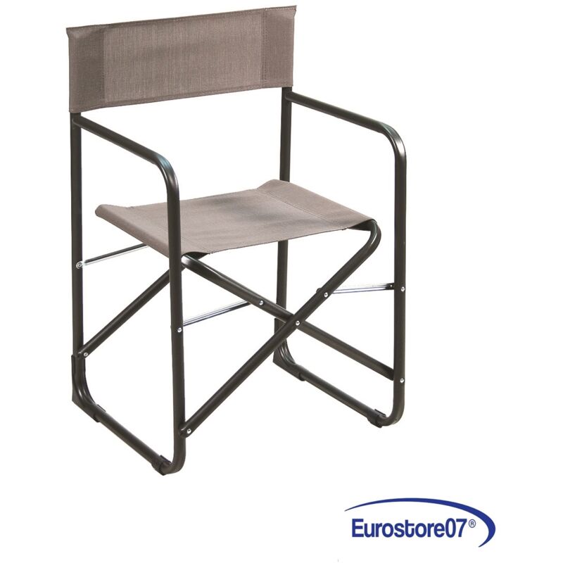 foto del prodotto eurostore07 sedia regista in acciaio da mare spiaggia giardino tortore fer 319478