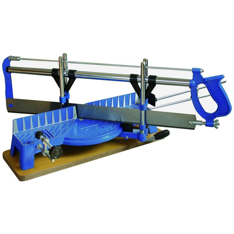 foto del prodotto eurostore07 sega tagliacornici professionale con regolazione dell angolo di taglio 0 45 su entrambi i lati