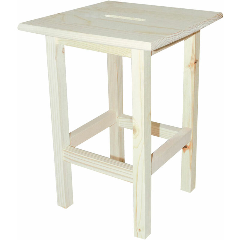 foto del prodotto eurostore07 sgabello alto cm 30 x 30 x h 45 legno chiaro
