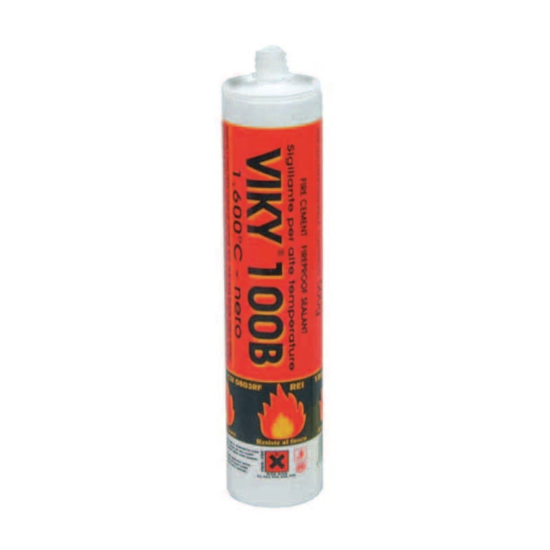 foto del prodotto eurostore07 sigillante per alte temperature 1600 in cartuccia gr.500 colore nero