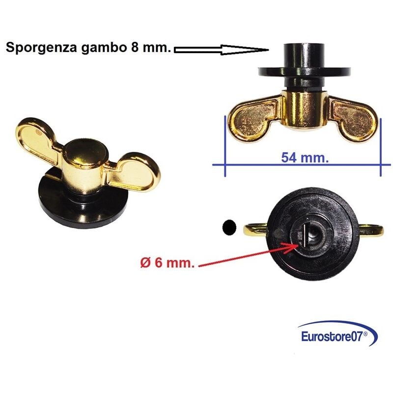foto del prodotto eurostore07 smeg manopola cucina marrone oro 1 pz innesto diametro 6 mm m 5337