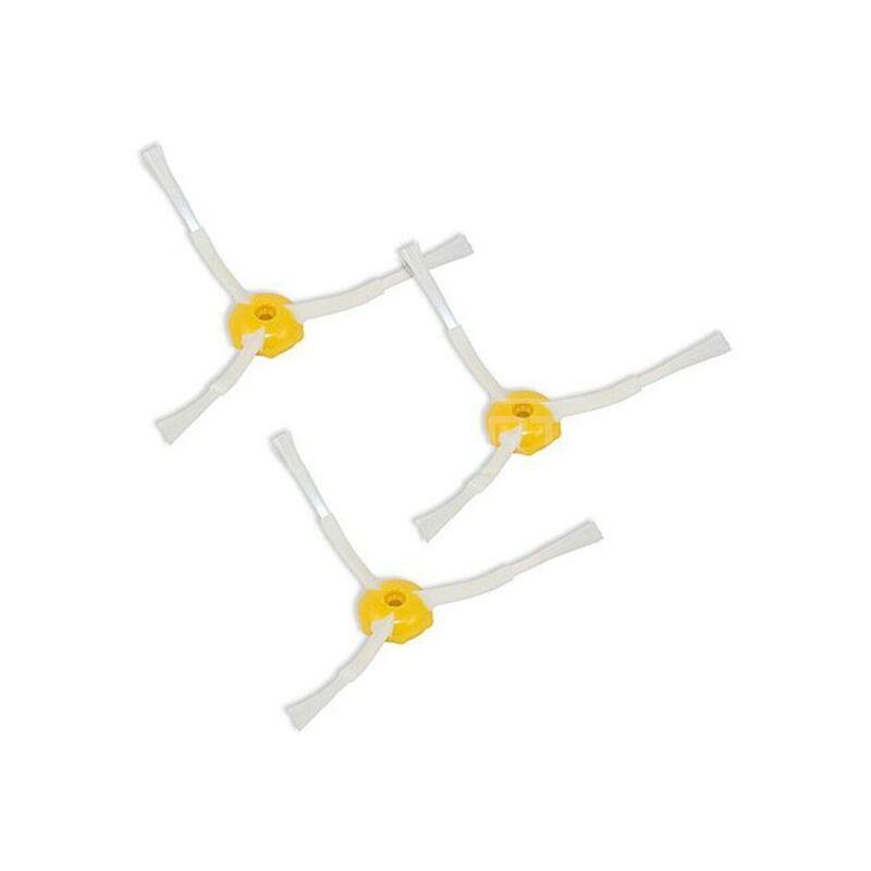 foto del prodotto eurostore07 spazzole laterali adatte per roomba 500, 600, 700 giallo bianco 3 pz pc 59