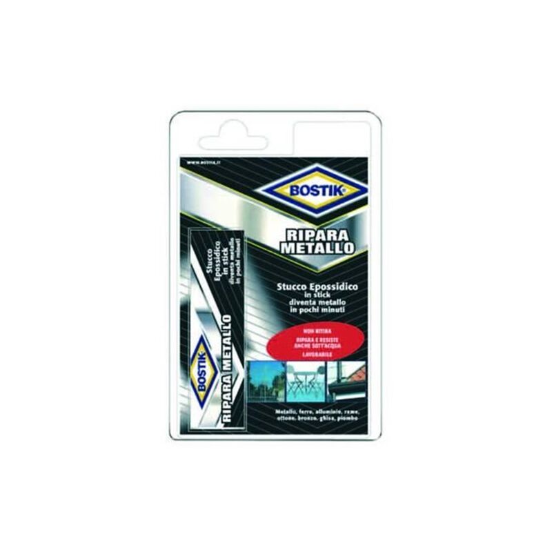 foto del prodotto eurostore07 stucco epossidico bicomponente ripara metallo bostik 56 gr pz 2 fer 81726