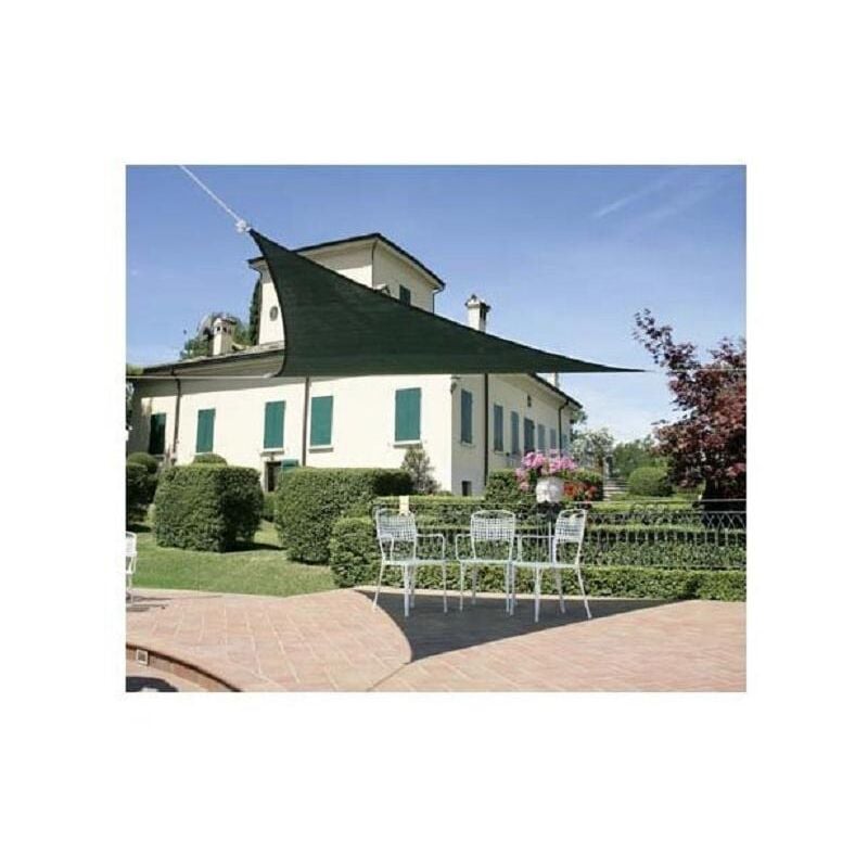 foto del prodotto eurostore07 vela ombreggiante triangolare verde 3x3x3mt giardino telo copertura tenda