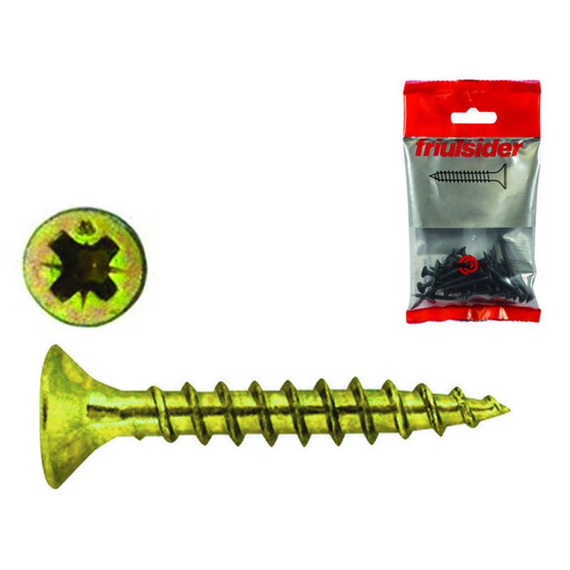 foto del prodotto eurostore07 viti per truciolare tps pozidrive in acciao zincata gialla mm.5x60 in blister pz.25