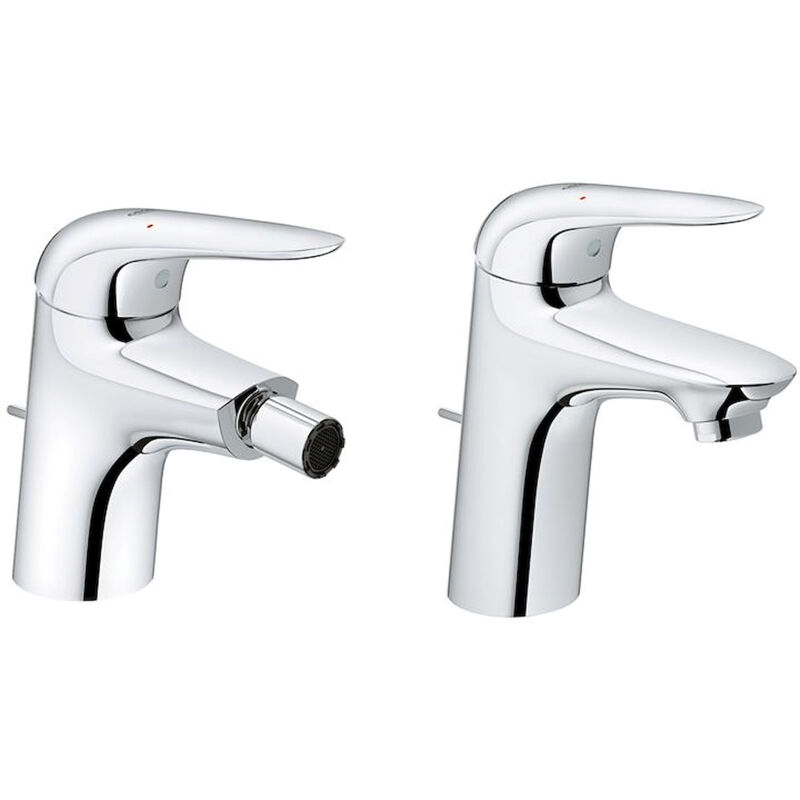 foto del prodotto eurostyle new set rubinetto monocomando lavabo e bidet codice prod 23707003 23720003 grohe