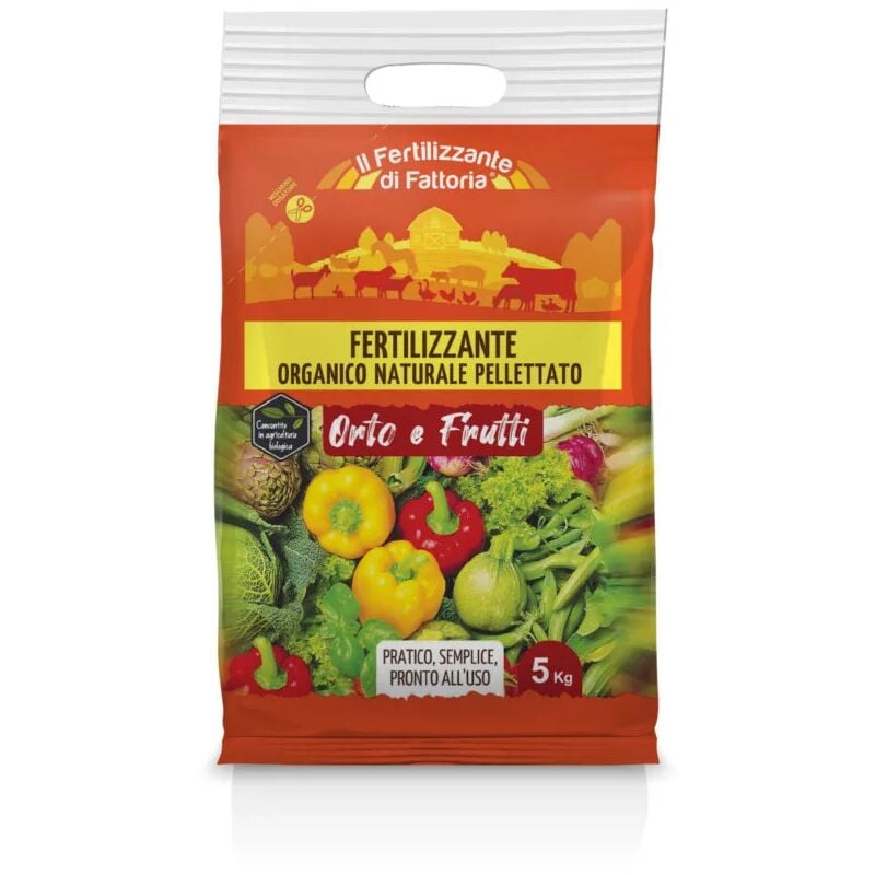foto del prodotto euroterriflora - concime organico fertilizzante di fattoria per orto e frutti euroterrifloria 5 kg