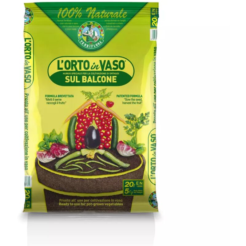 foto del prodotto euroterriflora terriccio per orto in vaso 20 lt