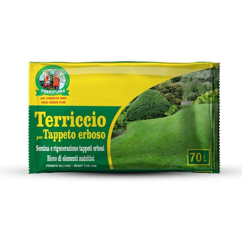 foto del prodotto euroterriflora terriccio per tappeto erboso 70 l con sabbia silicea rigenerante e nutriente